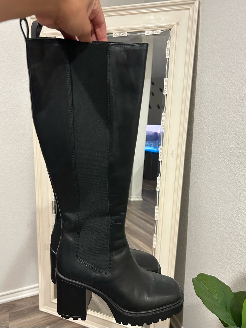 Steve Madden Deegan Womens Tall Knee-High Boots